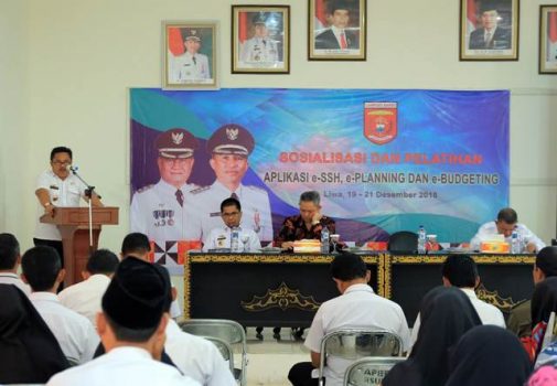 Sekda Lampung Barat Buka Pelatihan E-Planning dan E-Budgeting