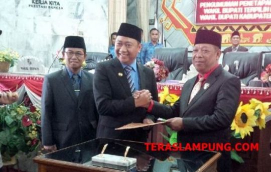 Agung Ilmu Mangkunegara – Budi Utomo Ditetapkan Sebagai Bupati dan Wakil Bupati Lampung Utara 2019-2024