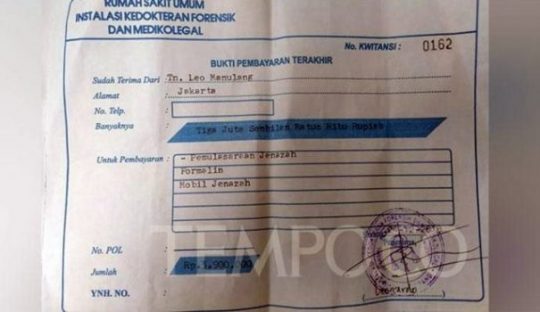 RSUD Serang Pungut Biaya Mayat Enam Korban Tsunami Selat Sunda