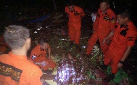 BPBD: Tsunami Pesisir Lampung Selatan, 7 Orang Meninggal, 95 Luka-luka