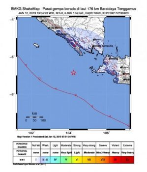 Ini Penjelasan Badan Geologi tentang Gempa Bumi di Tanggamus Tadi Malam