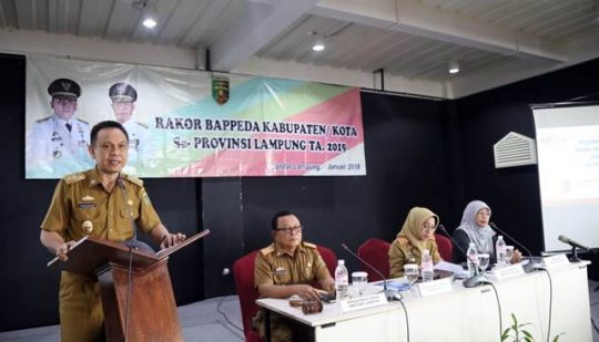 Asisten II Minta Sinergi Antar-Bappeda di Lampung Ditingkatkan