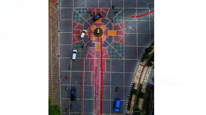 Ornamen Mirip Salib di Depan Balai Kota Surakarta Ditutup