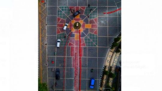 Ornamen Mirip Salib di Depan Balai Kota Surakarta Ditutup