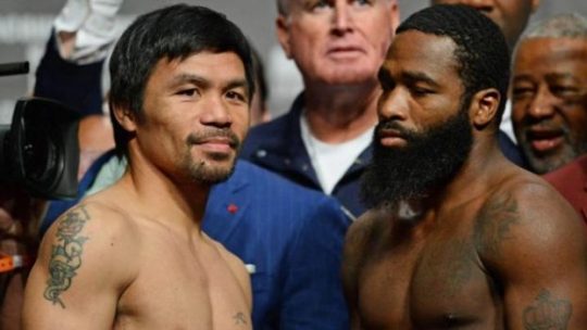 Siap Bertarung Besok, Bobot Pacquiao Lebih Ringan Ketimbang Broner