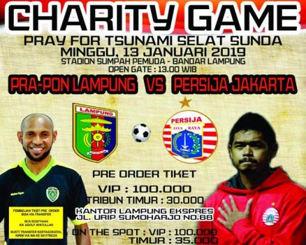 Gubernur Ridho Dukung Pertandingan Amal Lampung Vs Persija untuk Korban Tsunami