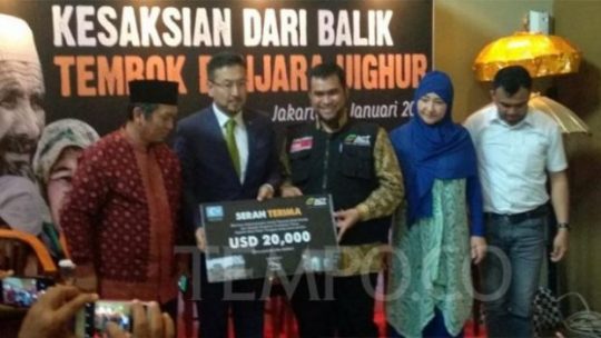 Etnis Muslim Uighur Sumbang Dana buat Korban Bencana di Indonesia