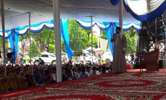 Ini Tausiyah Ustaz Ahmad Al-Habsy pada Tablig Akbar di Pemkab Lampura