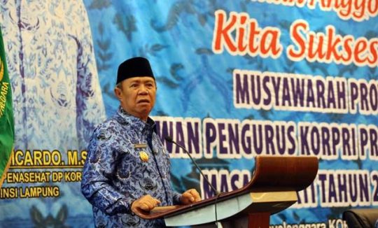 Korpri Lampung Jadi Percontohan Nasional, Wagub Bachtiar Minta Terus Tingkatkan Jiwa Korsa