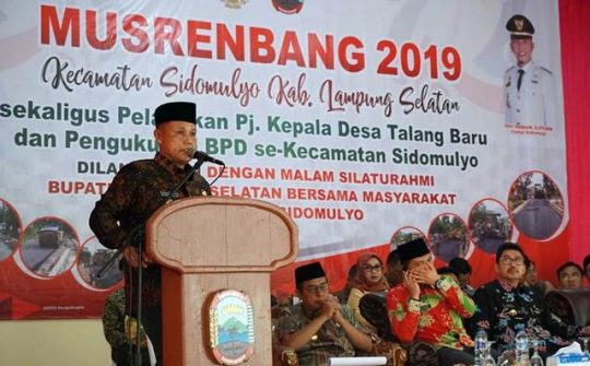 Pemkab Lamsel Kucurkan Rp42,9 Miliar untuk Kecamatan Sidomulyo