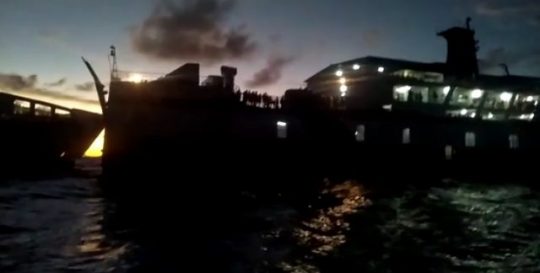 Kapal BSP 1 Terbakar di Perairan Pulau Merak Besar