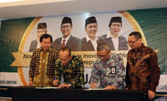 Rektor UIN Raden Intan dan Telkom University Teken MoU Kerjasama