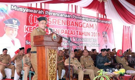 Pemkab Lamsel Kucurkan Rp64 Miliar untuk Kecamatan Palas pada 2019