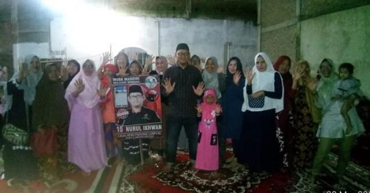 Pemilu 2019, Warga SAS Natar Dukung Urang Awak Nurul Ikhwan