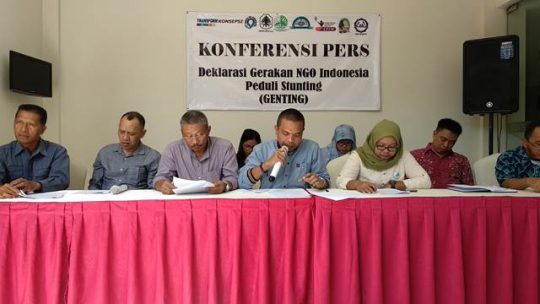 Sembilan NGO Deklarasikan Gerakan Indonesia Peduli Stunting