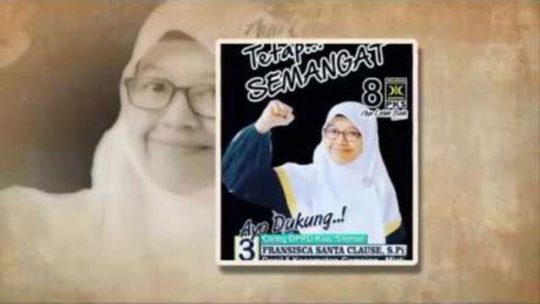 Caleg PKS Fransisca Santa Clause Juga Sasar Pemilih Nonmuslim