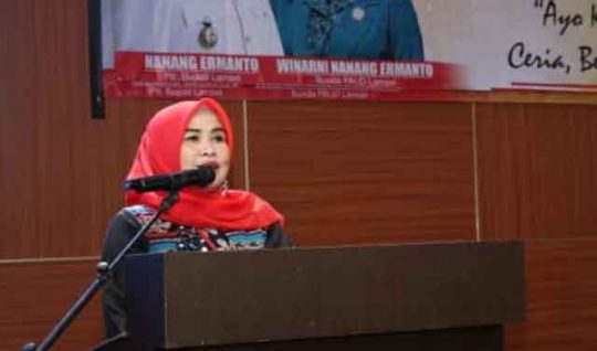 Bunda PAUD Lamsel Minta Para Guru Tanamkan Pendidikan Berkarakter