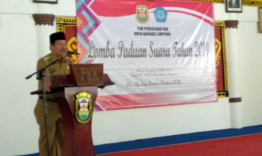 Walikota Bandarlampung Inginkan Lomba Paduan Suara Mulai RT