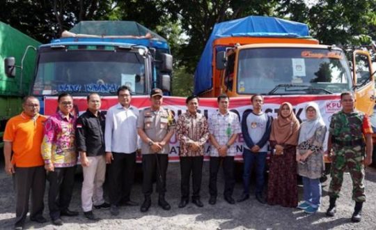 KPU Lampung Selatan Mulai Distribusikan Logistik Pemilu 2019