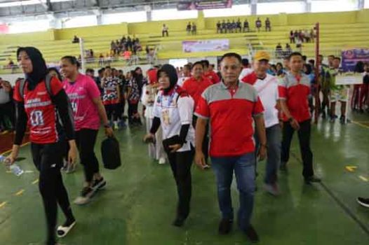 Nanang Ermanto Buka Kejuaraan Bola Voli Piala Ketua Umum KONI Lampung Selatan