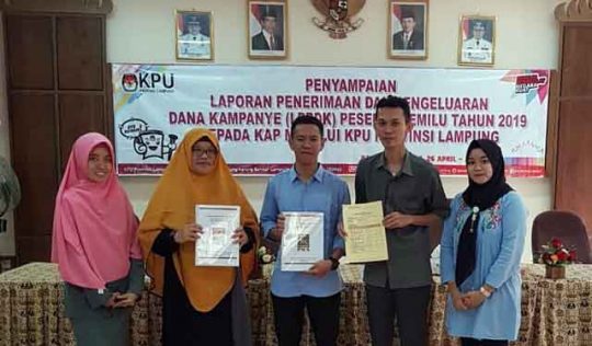 PKS Lampung, Partai Pertama yang Laporkan Dana Kampanye ke KPU