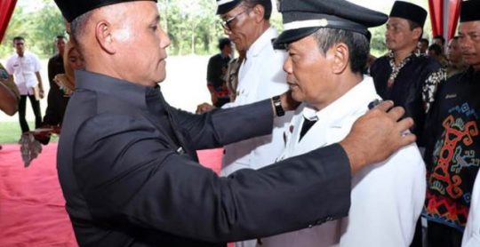 Plt Bupati Lampung Selatan Lantik Tiga Penjabat Kepala Desa di Merbau Mataram