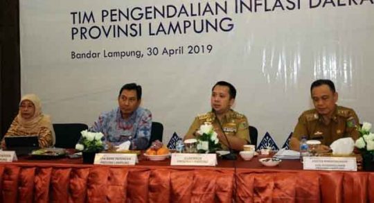 Inflasi Terkendali di 2,73%, Gubernur Berharap Pertumbuhan Ekonomi Lampung Meningkat