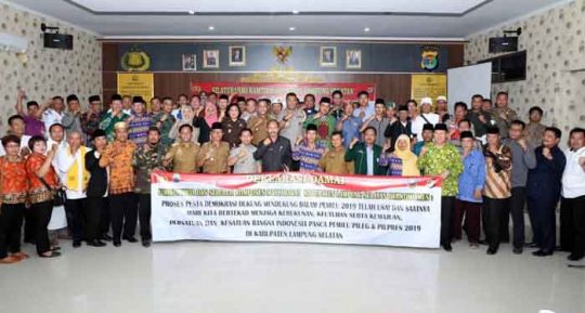 Usai Pemilu 2019, Polres Lampung Selatan Gelar Silaturahmi Kamtibmas