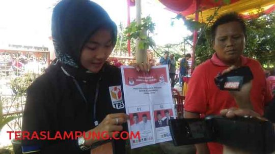 Di Lampung Utara, Ada Surat Suara Sudah Dicoblos Sebelum Waktu Pencoblosan Dimulai