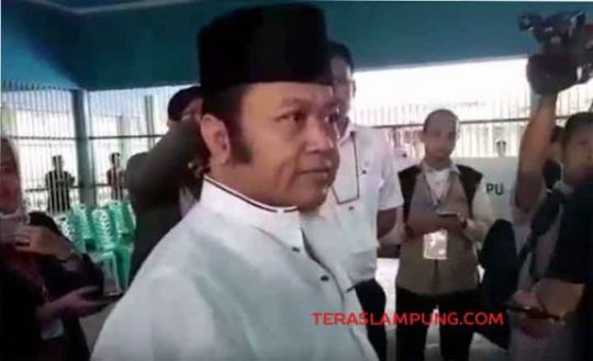Tidak Dapat Kertas Suara, Zainudin Hasan Marah Besar di TPS Lapas Rajabasa