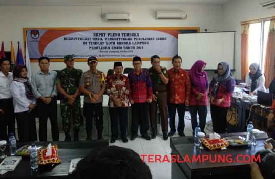 KPU Bandarlampung Gelar Rapat Pleno Rekapitulasi Penghitungan Suara