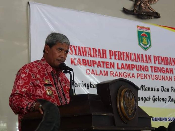 Bupati Lamteng Membuka Musrenbang RKPD 2020