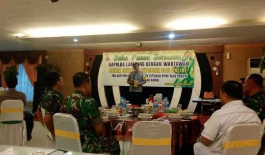 Buka Puasa Bersama Para Wartawan, Ini Harapan Kapolda Lampung