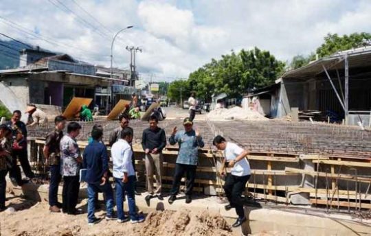 Nanang Tinjau Persiapan Cor Beton Jembatan Patriot, Ditarget Selesai Sebelum Lebaran