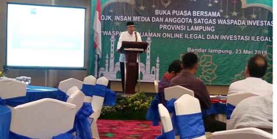 OJK Lampung Imbau Masyarakat Lampung Waspadai Pinjaman Online Ilegal