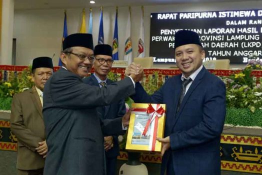 Provinsi Lampung Raih Predikat Opini WTP Lima Tahun Berturut-turut