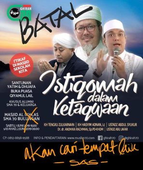 Ditolak Hadir di Masjid SMA 70, Ini Reaksi Tengku Zulkarnain