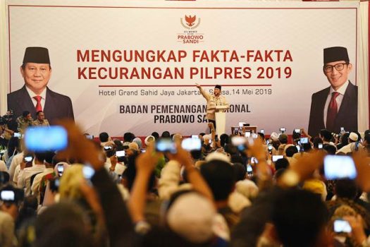 Prabowo Menolak Hasil Pemilu, Ini Pidato Lengkapnya