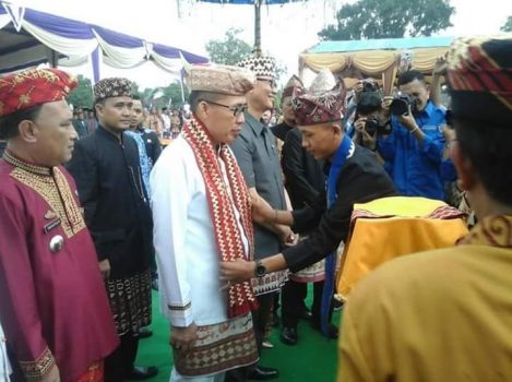 Plt Bupati Lamtim Membuka Festival Budaya Makhgo Sekappung Libo