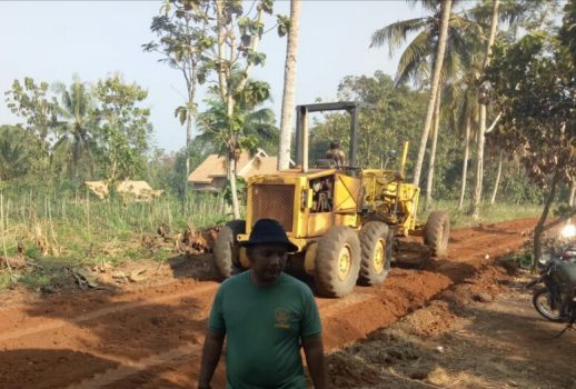 Jelang Pembukaan TMMD, Kodim Lampung Utara Kebut Pembangunan Jalan
