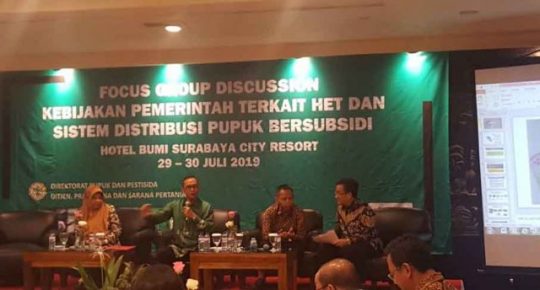 Kadis TPH Lampung Hadiri Pertemuan Nasional FGD Kebijakan Pupuk Bersubsidi