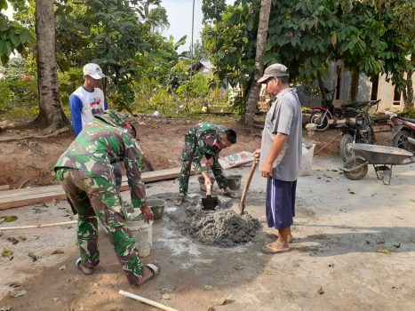 TMMD di Lampung Utara, 65 Persen Pembangunan Fisik Beres