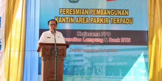 Unila Resmikan Foodcourt di Area Parkir Terpadu