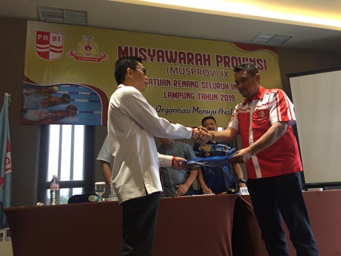 Ade Utami Ibnu Kembali Terpilih Sebagai Ketua PRSI Lampung