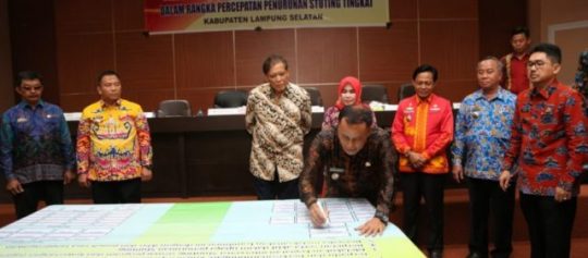 Targetkan Bebas Stunting 2023, Pemkab Lampung Selatan Deklarasi Lintas Sektoral
