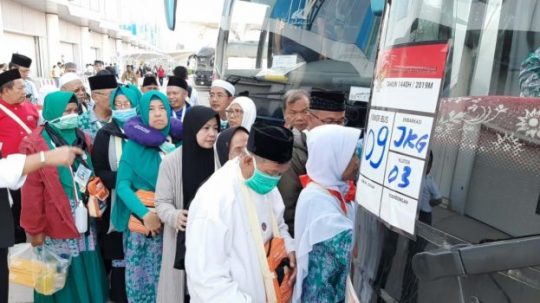 14 Kloter Terakhir Jamaah Indonesia Gelombang I Diberangkatkan ke Makkah