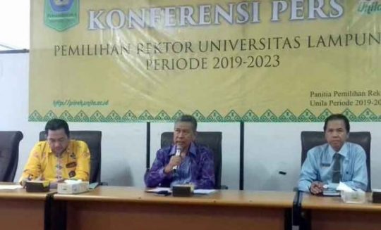 Pemilihan Rektor Unila, Pendaftaran Bakal Calon Dibuka 22-31 Juli 2019