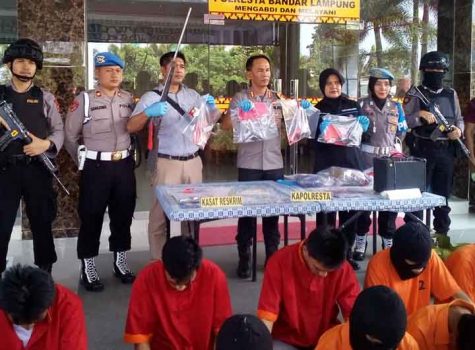 Operasi Sikat Krakatau, Polresta Bandarlampung Amankan 44 Tersangka