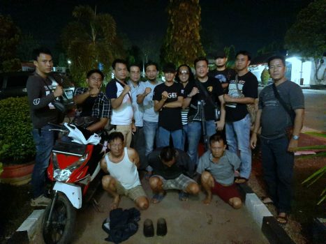 Tiga Pencuri Modus Gembosi Ban Mobil Diringkus Polres Lampung Utara