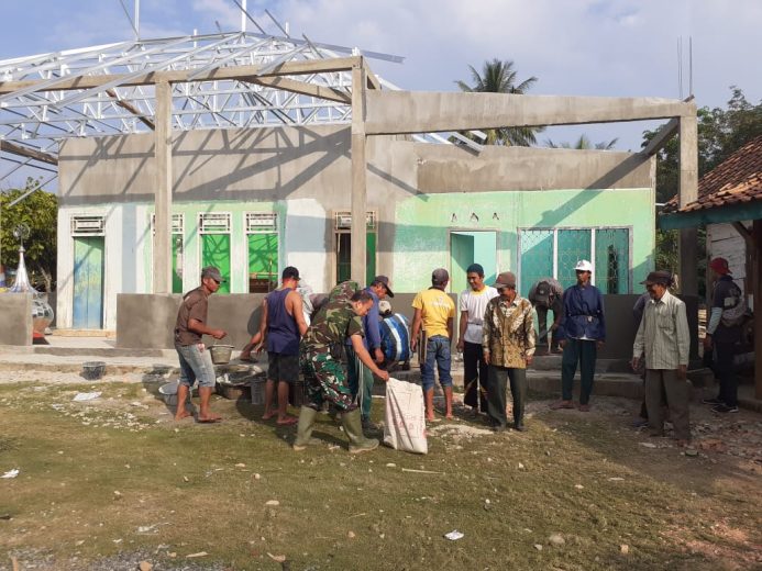 TMMD di Batunangkop Lampura, Pembangunan Fisik Beres 40 Persen